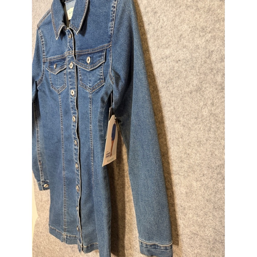 REgeneration by Celebrity Pink Dalia Denim Dress Blue Long Sleeve Mini S NEW - Picture 8 of 15